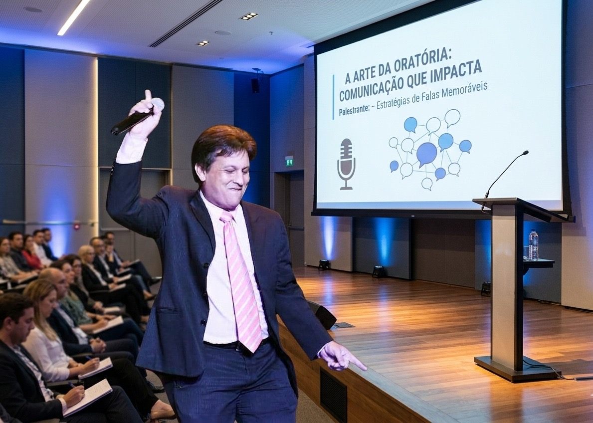 Morib Macedo na palestra A Arte da Oratória